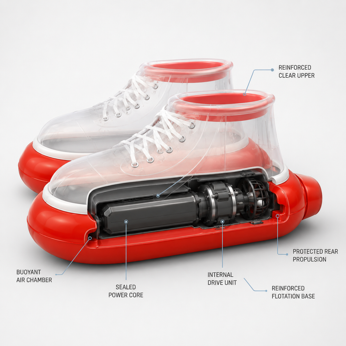 Water glide boots